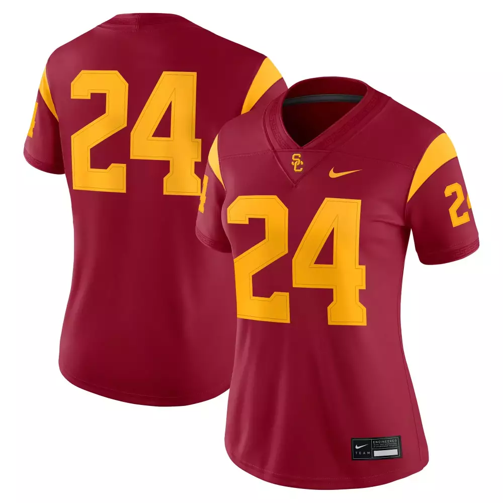 usc trojans women s nike 24 custom 2023 cardinal all stitched vapor jersey