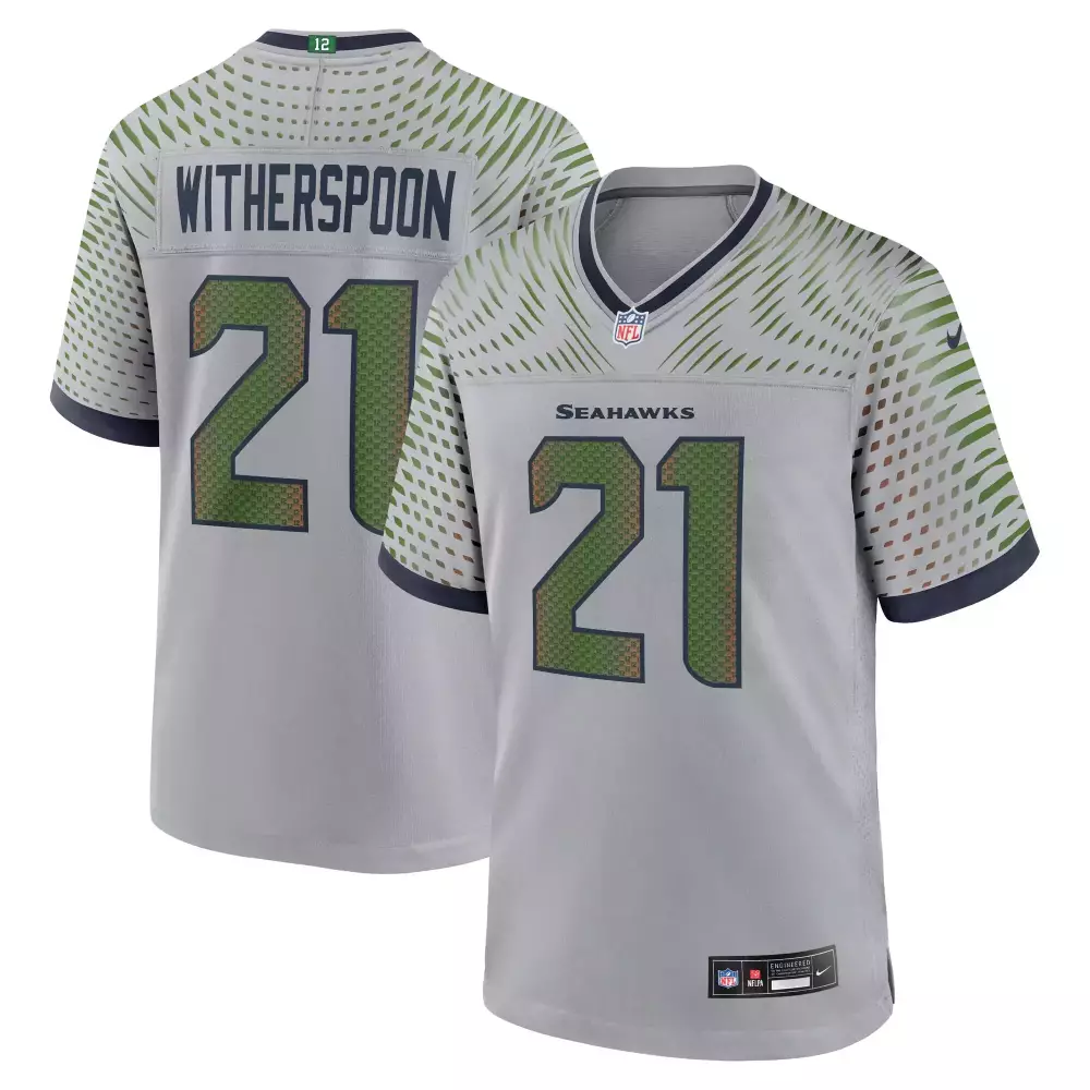 Witherspoon 21 Seattle Seahawks 2023 All Stitched Vapor Jersey | Gray Green Design | Limited Edition Fan Gear | For Men, Women & Youth