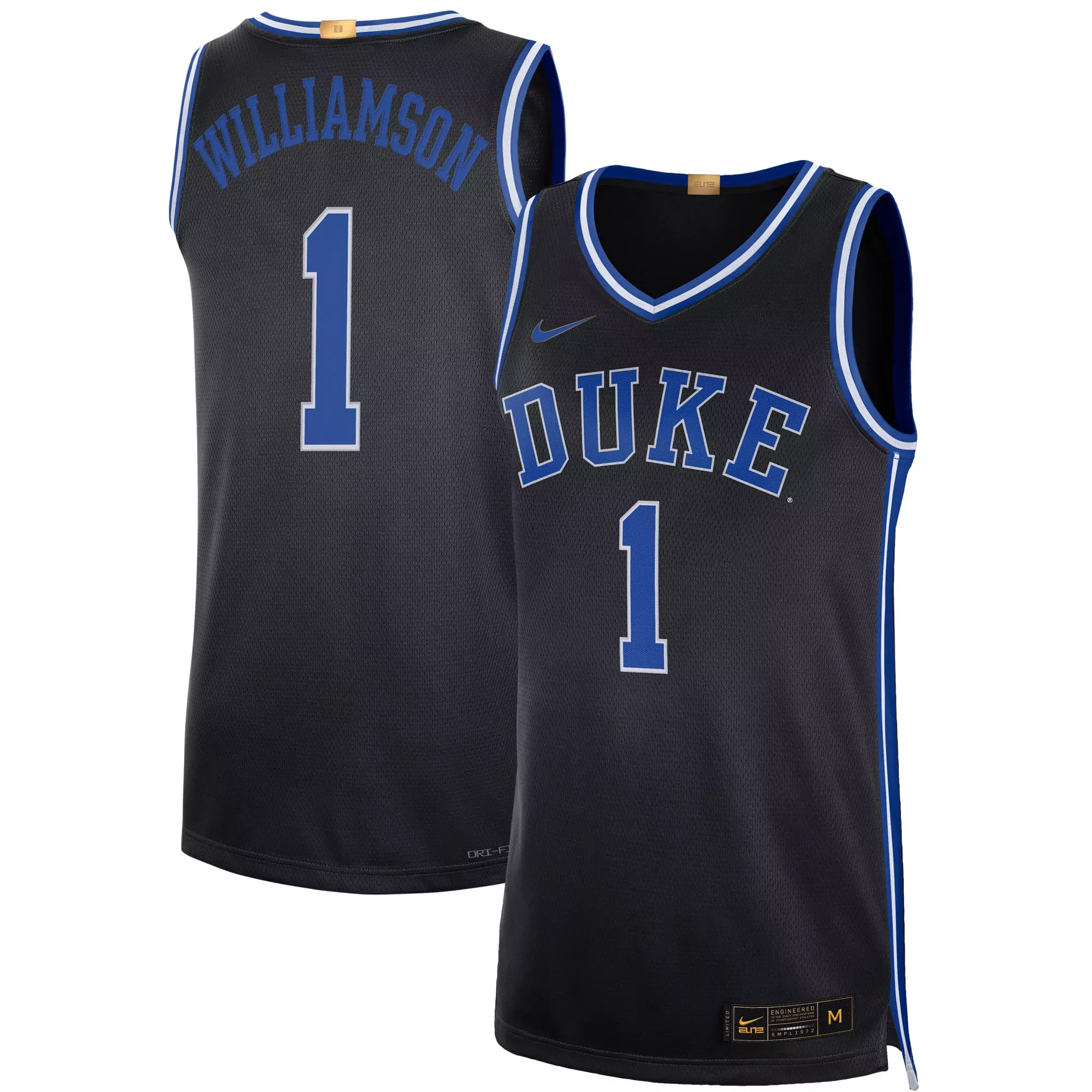 zion williamson 1 duke 2019 men s elite all stitched vapor jersey white blue