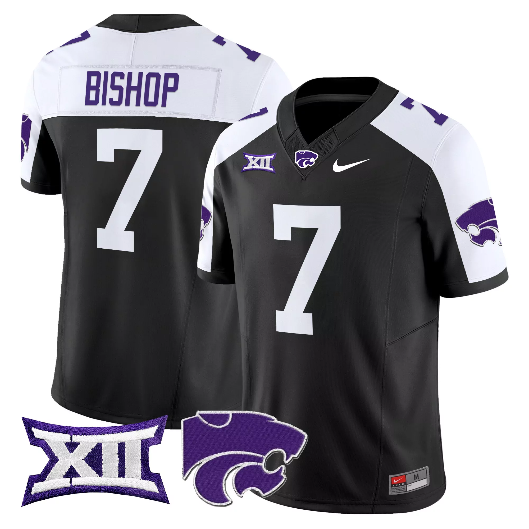 Bear Down 520 Men'S White Stitched Jersey With Xii Name Patch 2025 Arizona Wildcats