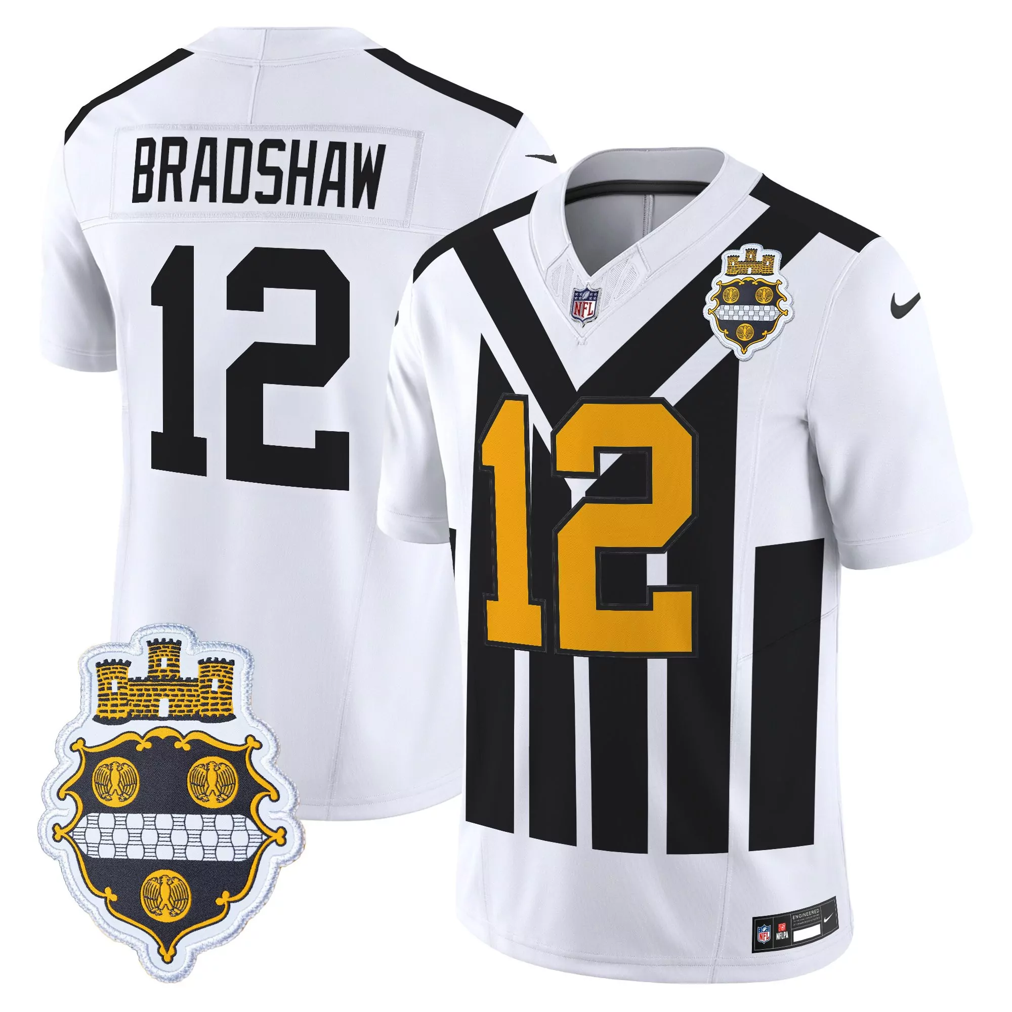 Bettis 36 Women'S Stitched Vapor Jersey Pittsburgh Steelers White Super Bowl Anniversary 2023