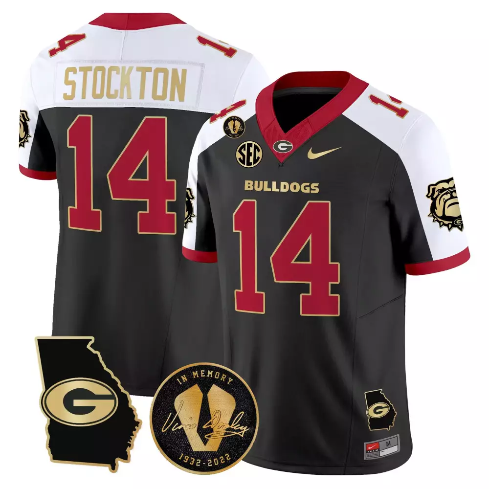 Vince Dooley Patch Georgia Bulldogs 2025 Map Jersey | Limited Edition Fan Gear for Men, Women & Youth
