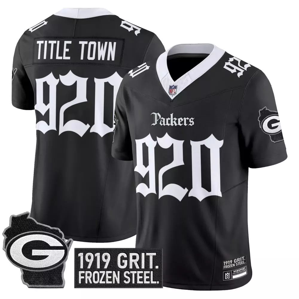 Men's Green Bay Packers Gothic Frozen Tundra Edition Vapor Jersey | Unique Style for Fans | For Men, Women & Youth
