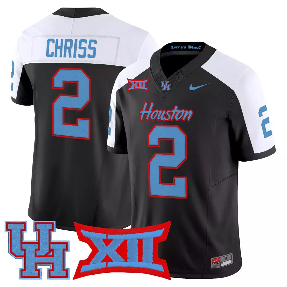 mens houston cougars 2025 vapor limited jersey all stitched 40