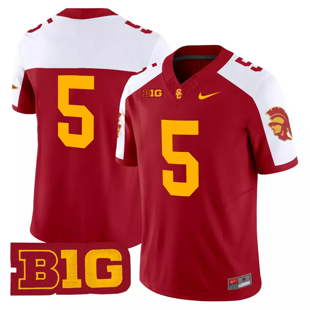 USC Trojans Women's Vapor Jersey | Red Stitched with B1G Patch 2025 | Perfect for Game Day | For Men, Women & Youth
