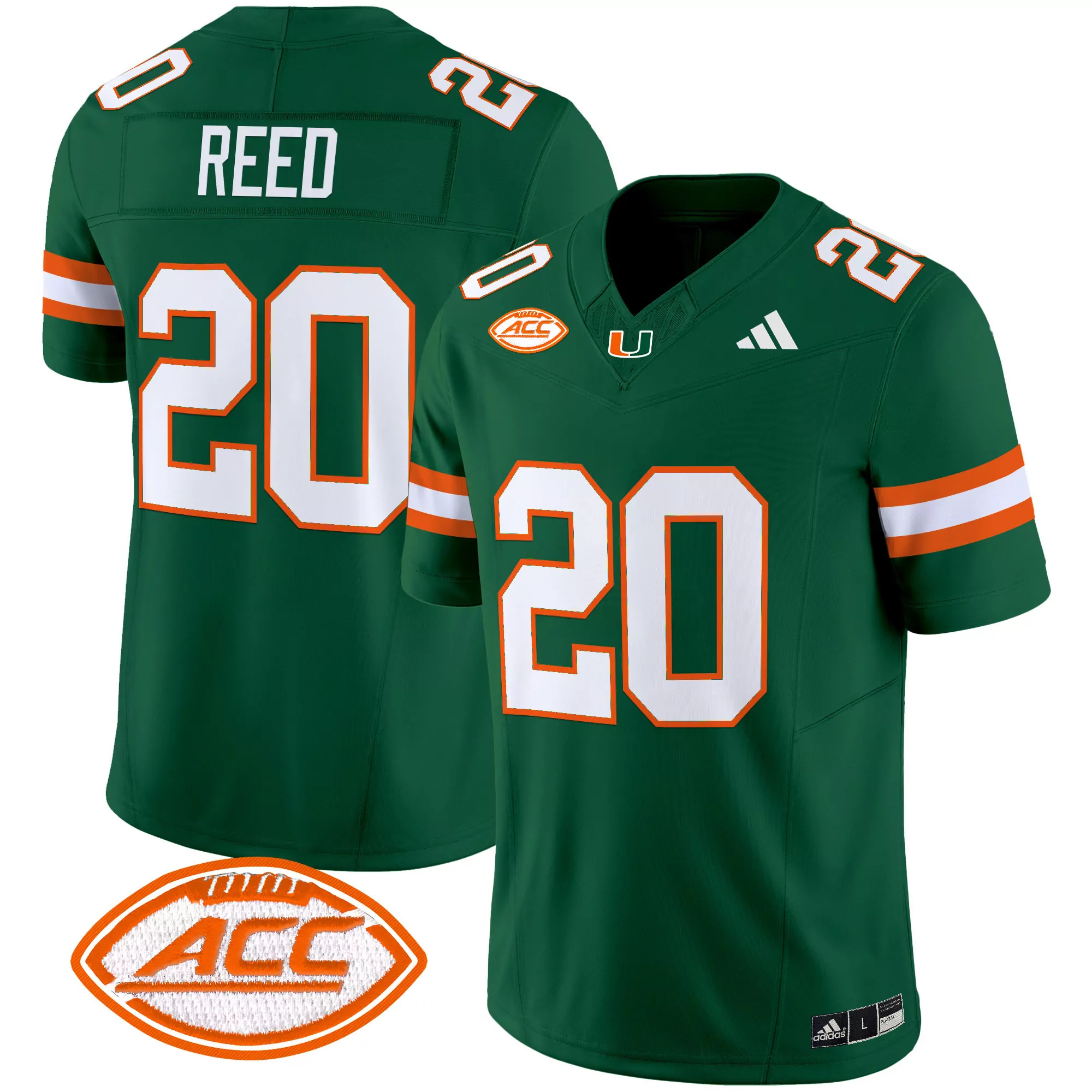 poplar 55 men s miami hurricanes 2023 final four stitched jersey all name patch style green