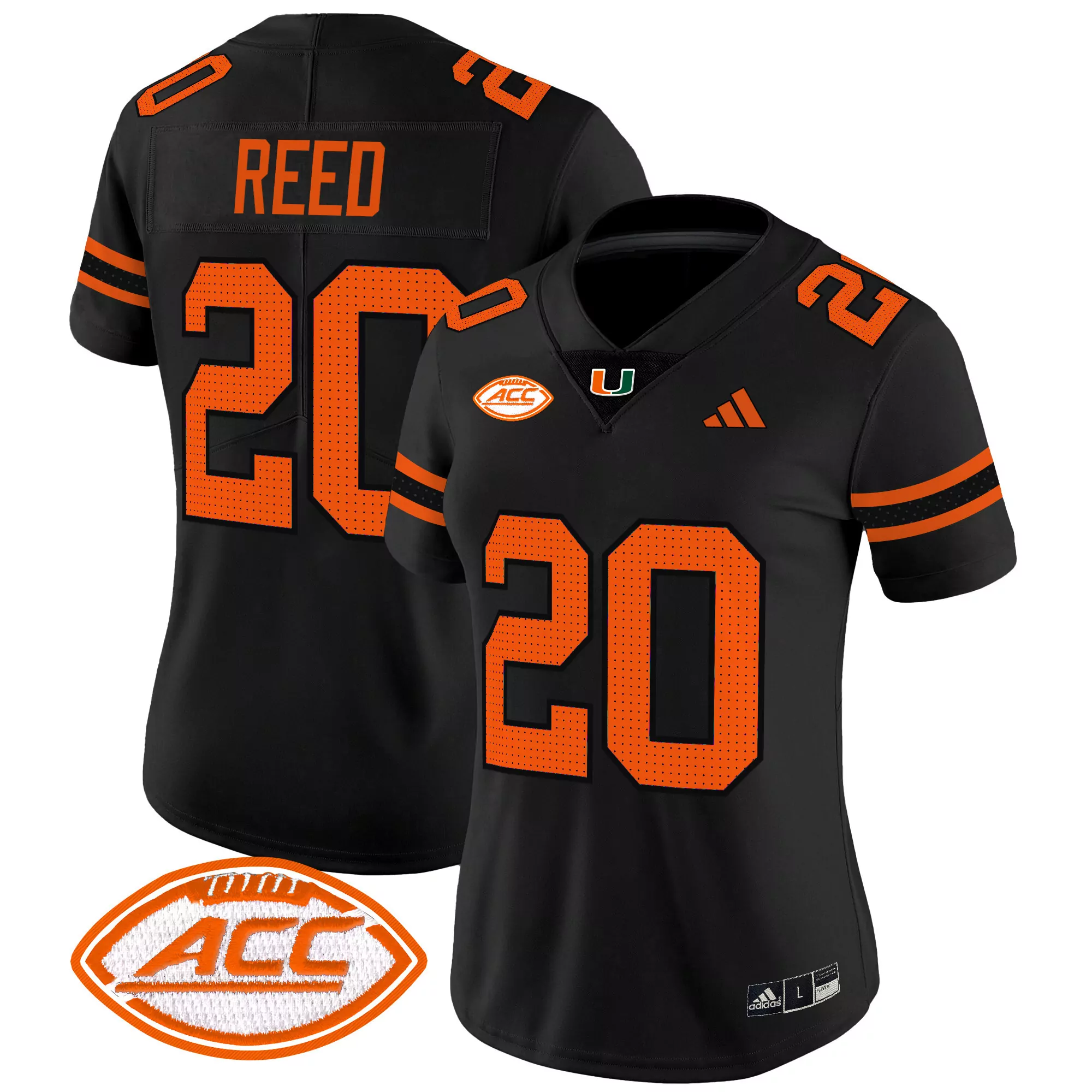 Reed 20 Miami Hurricanes Men'S Stitched Vapor Jersey White 2025 Acc Patch