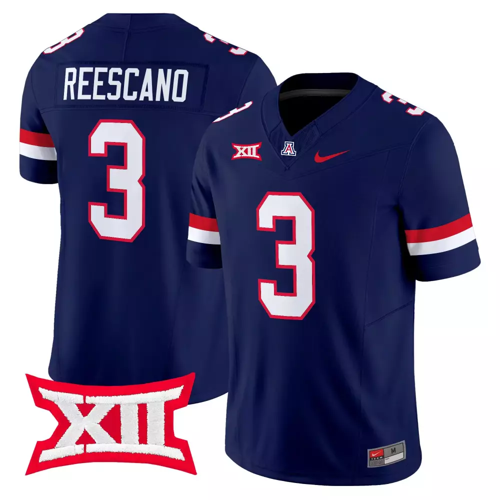 Reescano 3 Men's Vapor Jersey | Navy Blue All Stitched 2025 XII Patch Edition | Game Day Fan Gear | For Men, Women & Youth