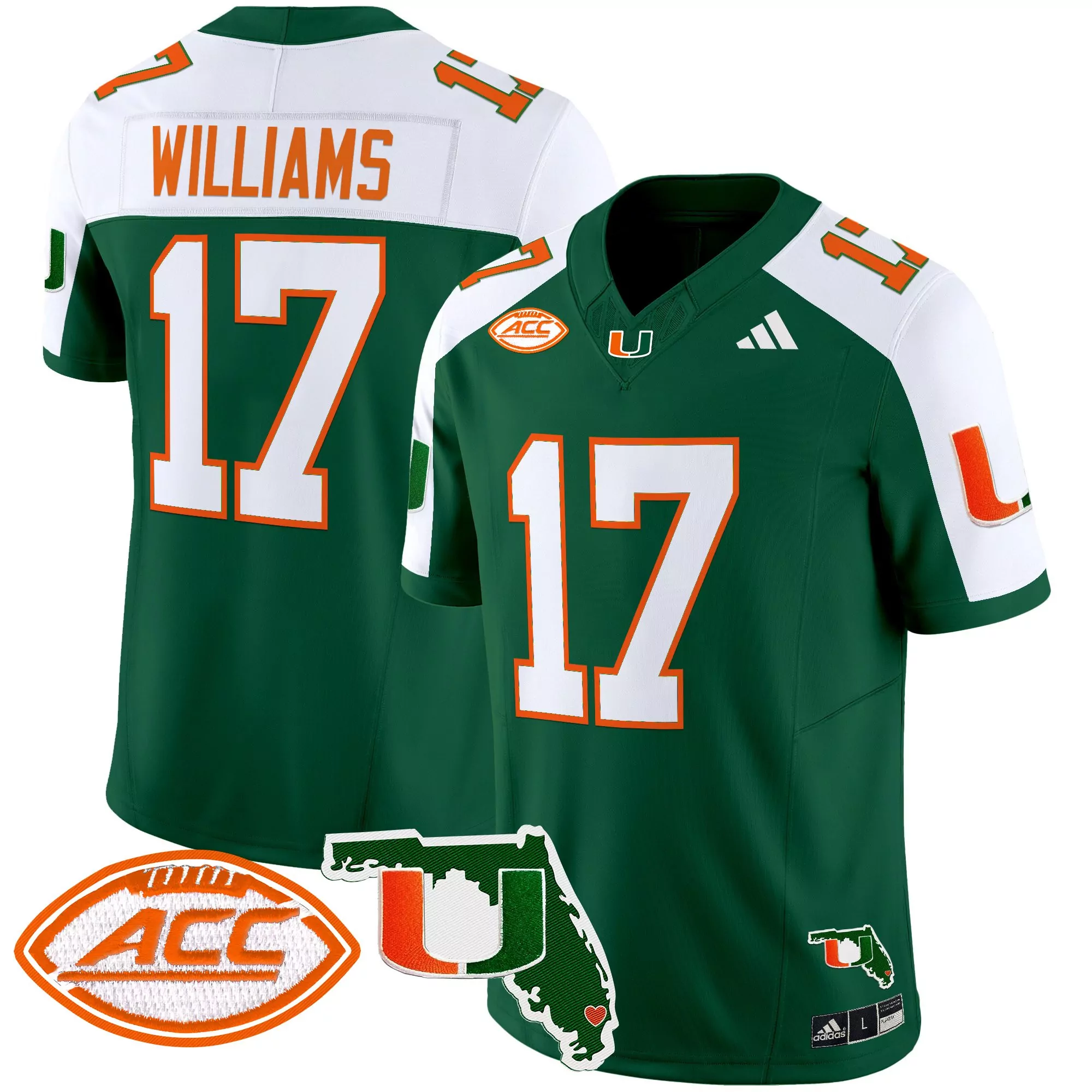 Ward 1 Women'S Miami Hurricanes 2025 Stitched Jersey With Name Patch Orange