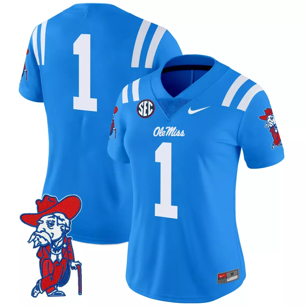 2025 Ole Miss Rebels Women's Vapor Limited Jersey | All Stitched Design | Show Off Your Team Spirit | For Men, Women & Youth