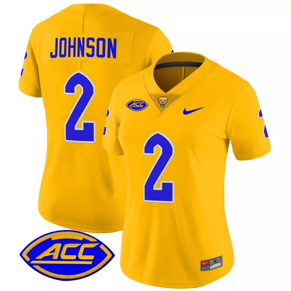 2025 Pittsburgh Panthers Women's Yellow Vapor Jersey | Stitched ACC Patch | Stylish Fan Gear | For Men, Women & Youth