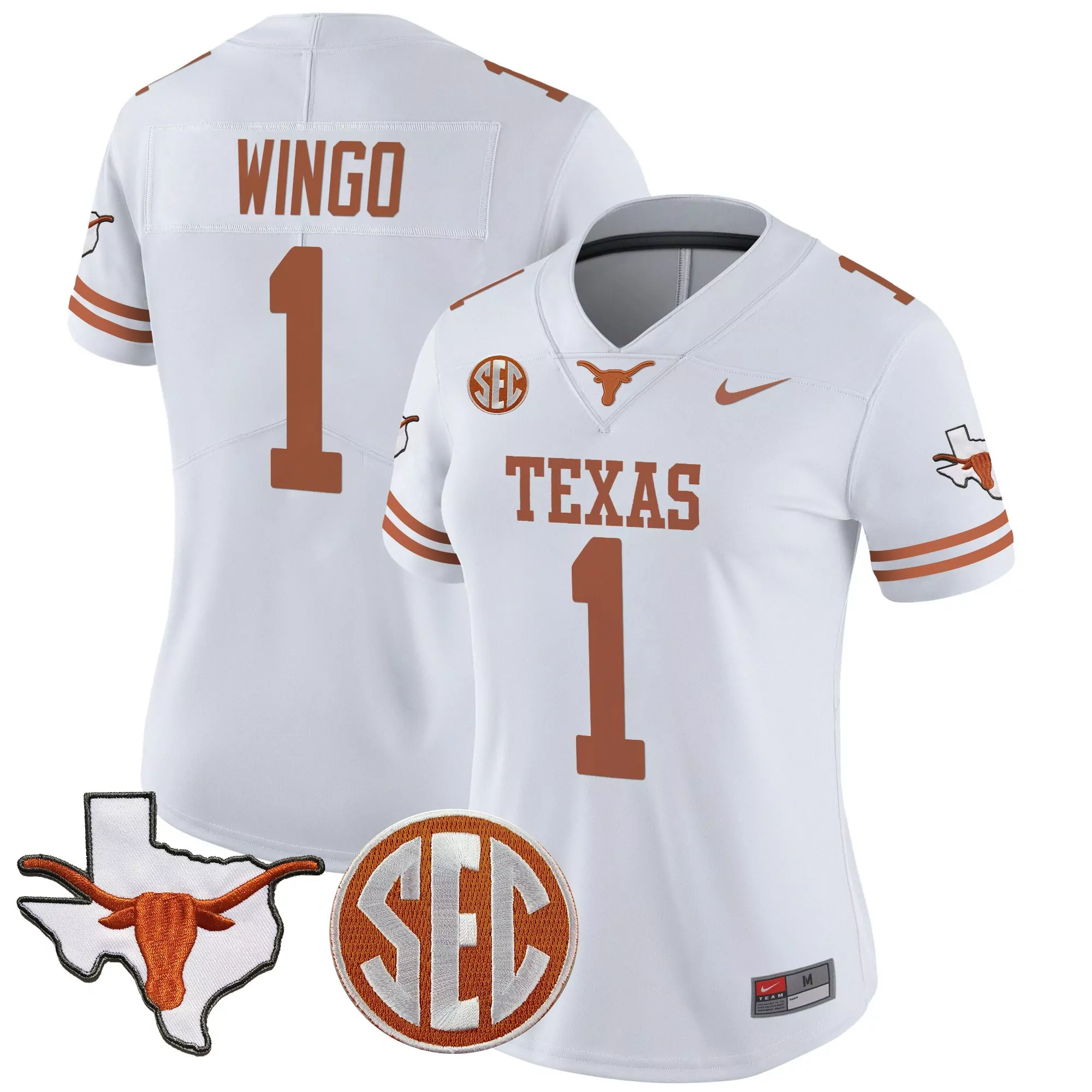 womens texas longhorns 2025 state map sec patch vapor limite 34