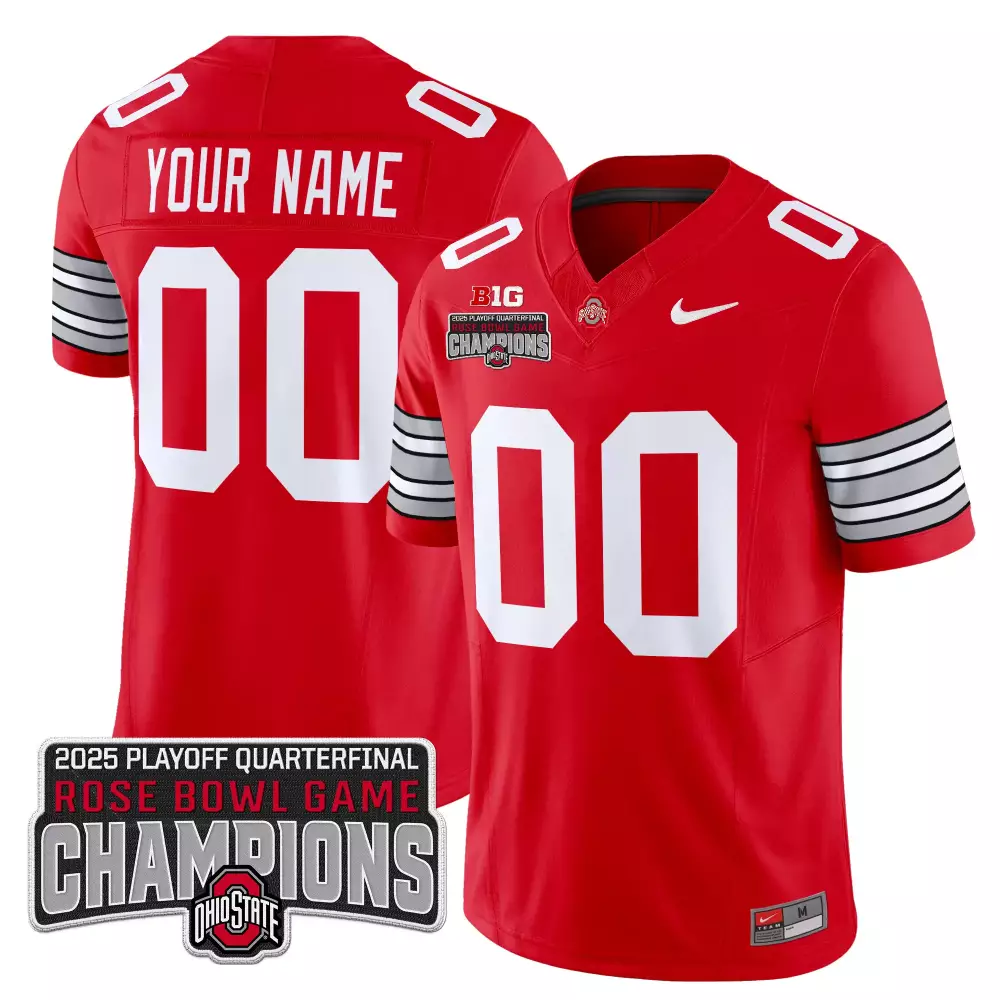 Ohio State Buckeyes 2025 Red Vapor Jersey | Rose Bowl Champions Stitched | Game Day Outfit for Men, Women & Youth