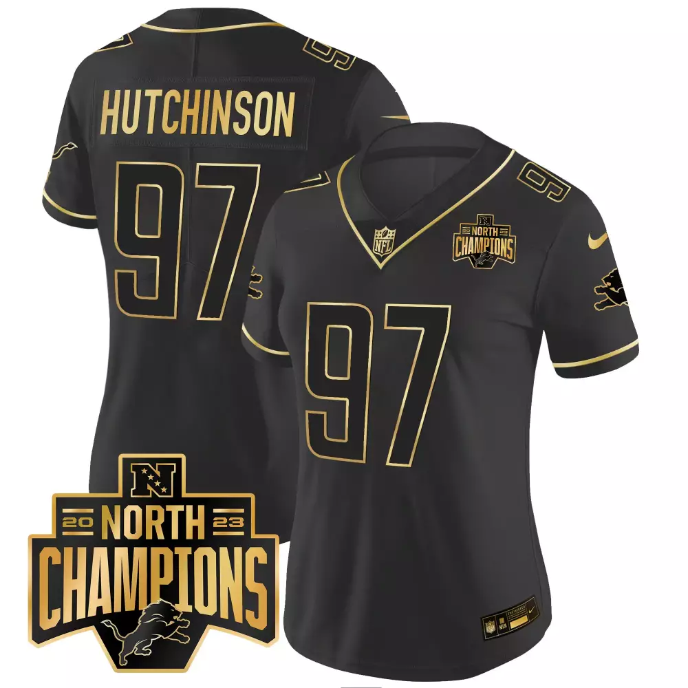 Aidan Hutchinson 2023 Detroit Lions 90 Seasons Jersey | Black Stitched Vapor Style | Limited Edition Fan Gear | For Men
