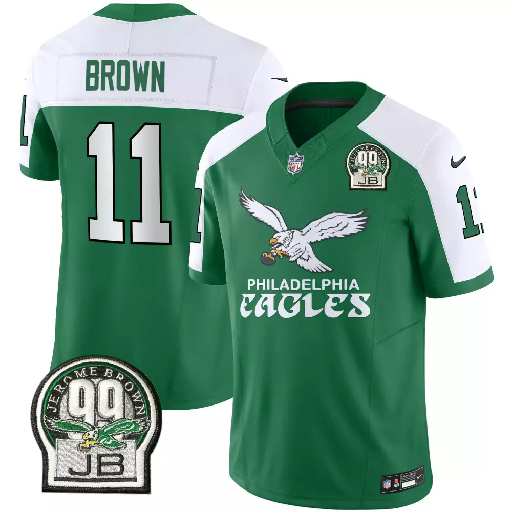 AJ Brown Philadelphia Eagles 2023 Men's Black and White Vapor Jersey | Stitched Style | Limited Edition Fan Gear