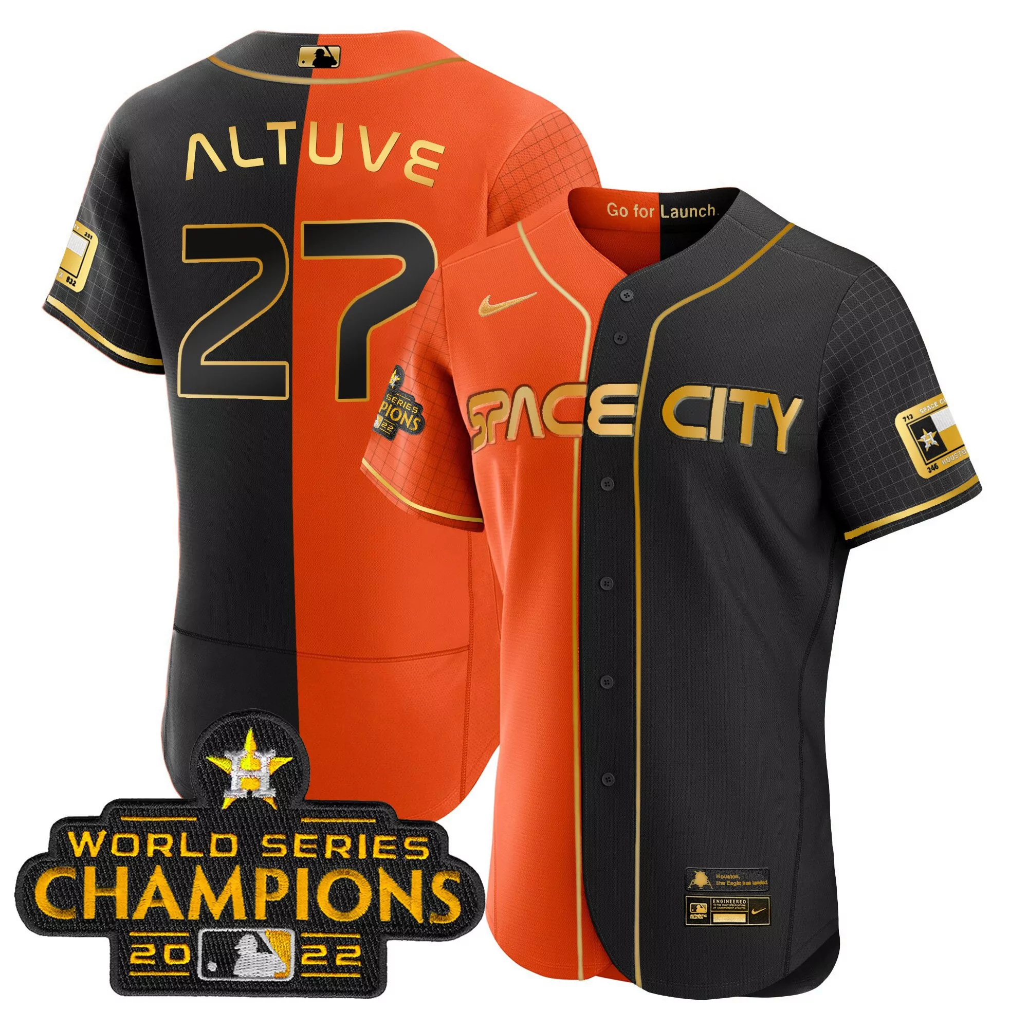 altuve 27 houston 2022 male all stitched vapor jersey world champions 60 years edition