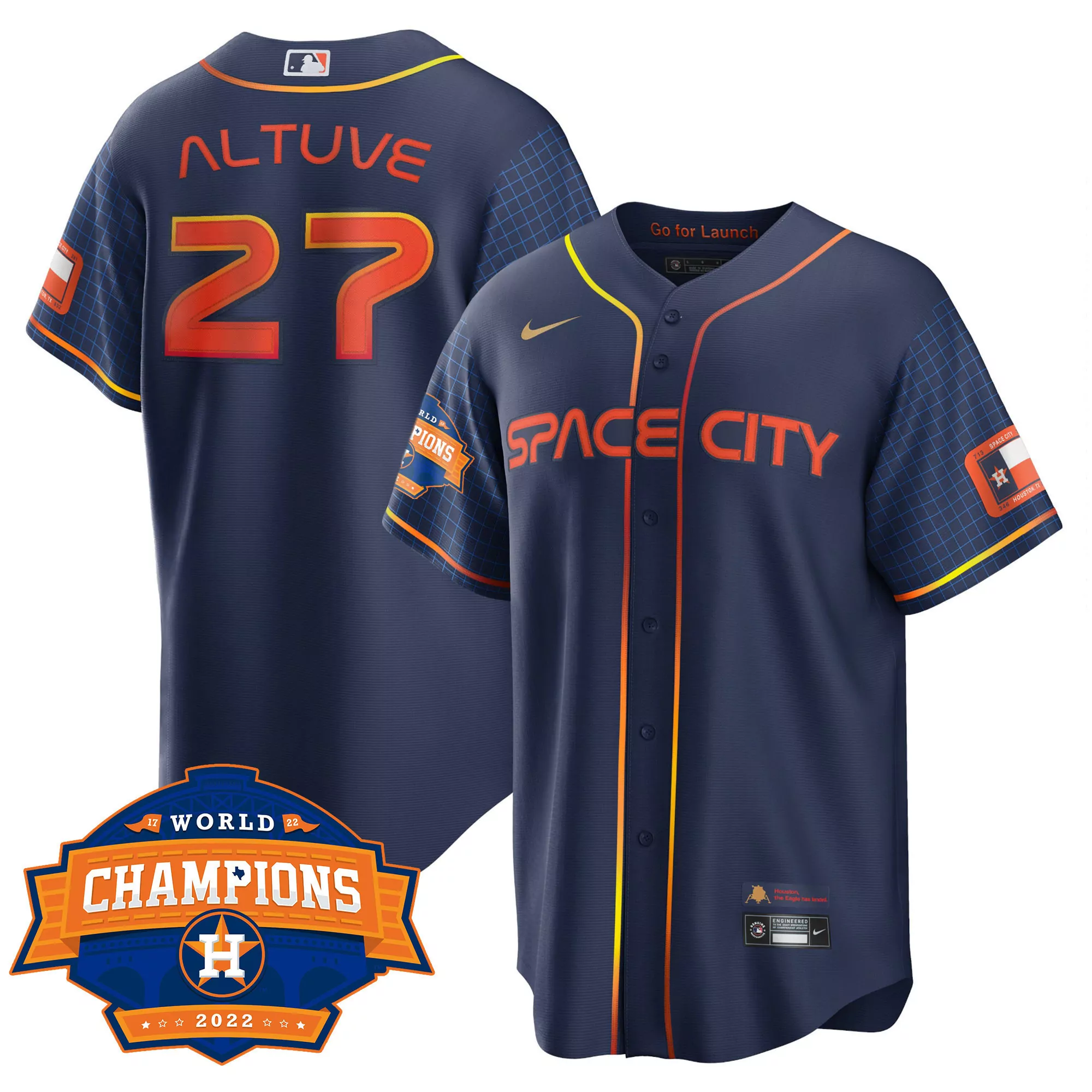 altuve 27 houston 2022 male all stitched vapor jersey world champions 60 years edition