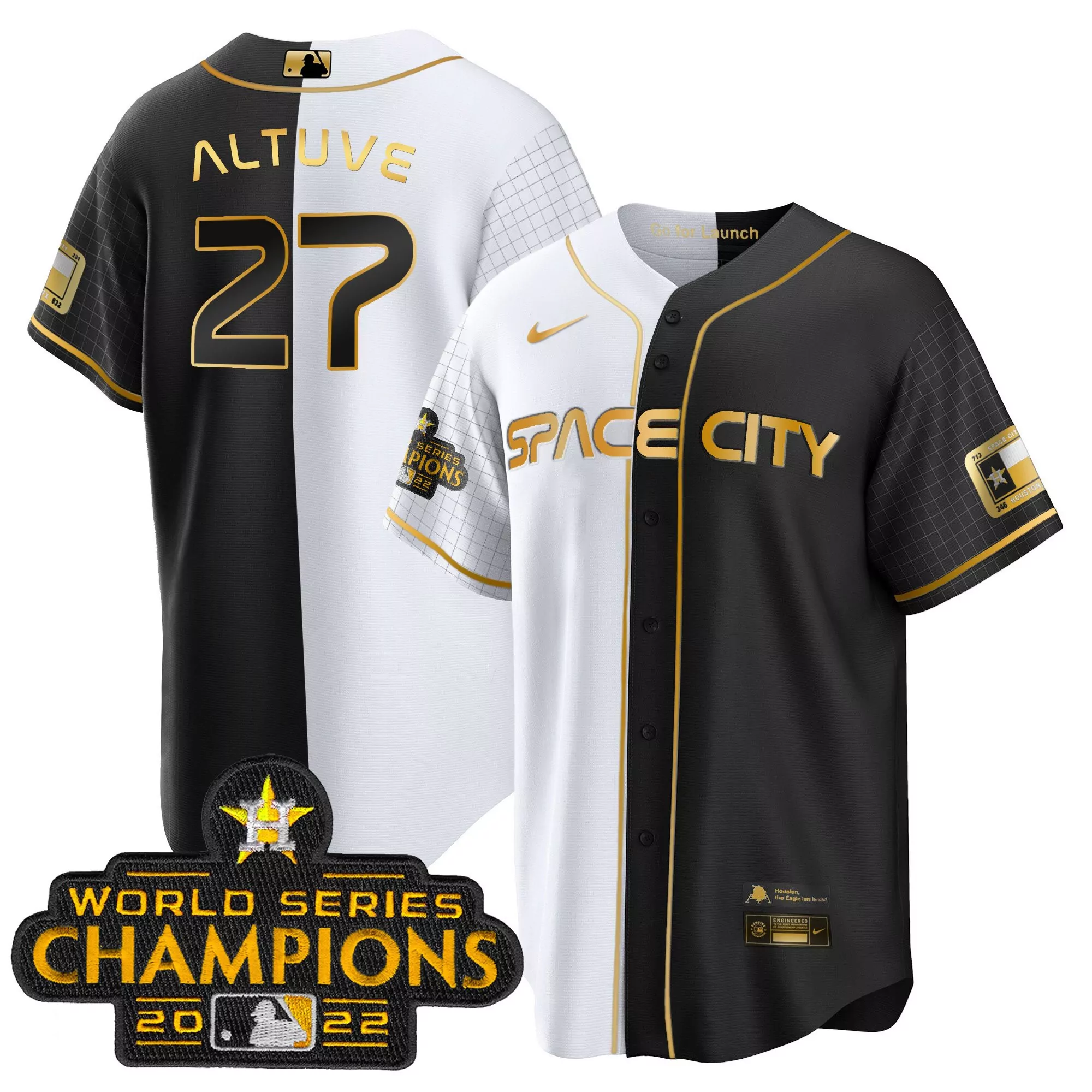 altuve 27 houston 2022 male go for launch world series all stitched vapor jersey