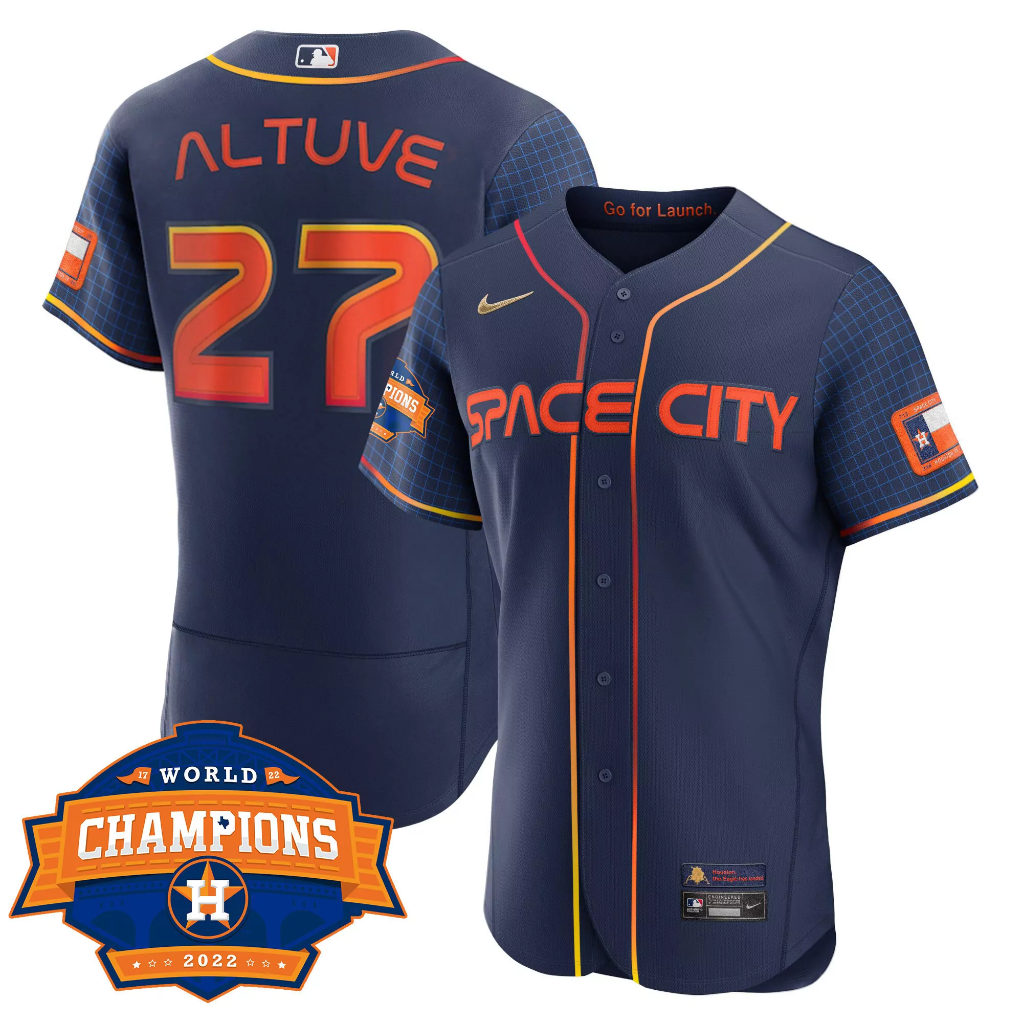 altuve 27 houston 2022 men s all stitched vapor jersey space city 60 years edition