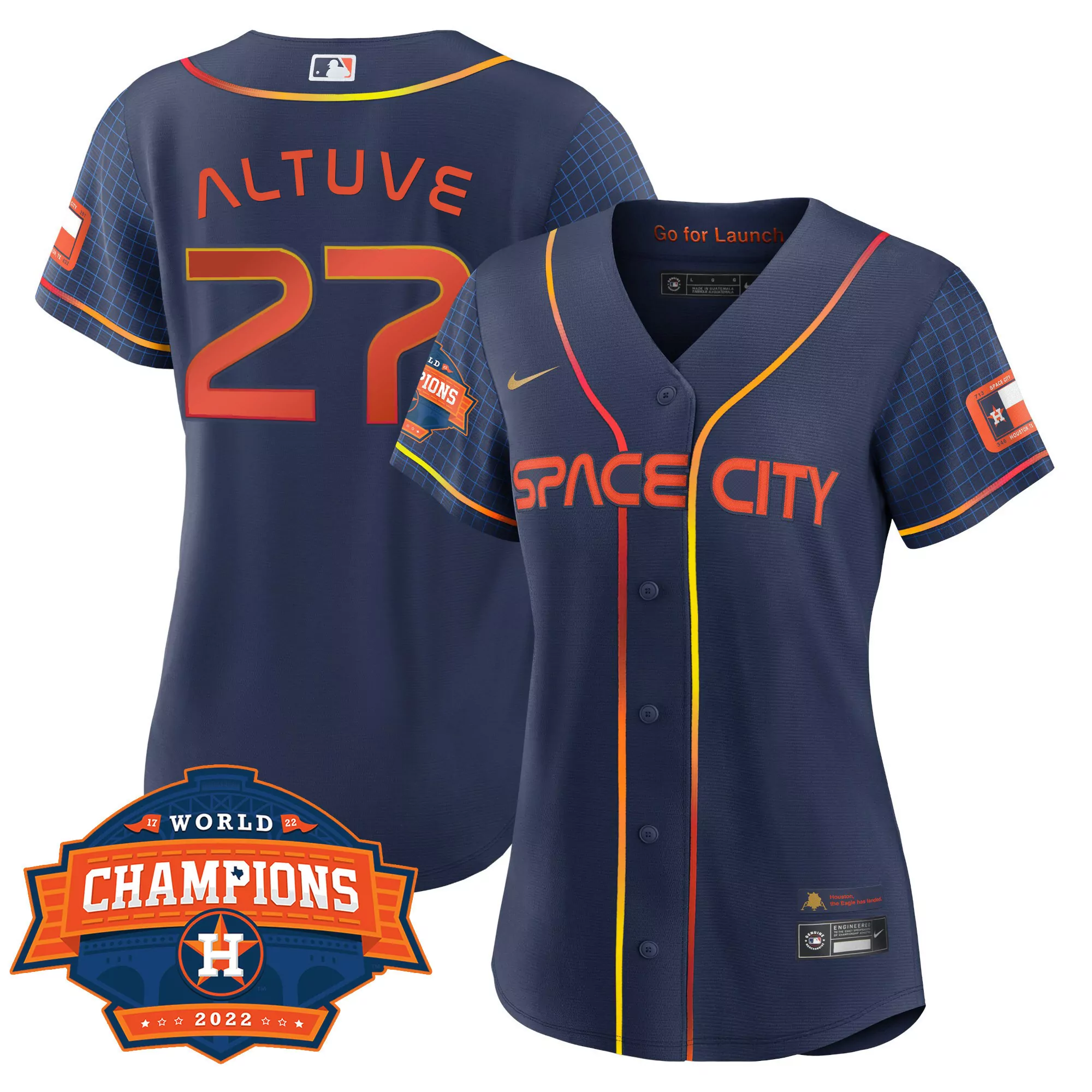 altuve 27 houston 2022 men s go for launch all stitched vapor jersey world champions