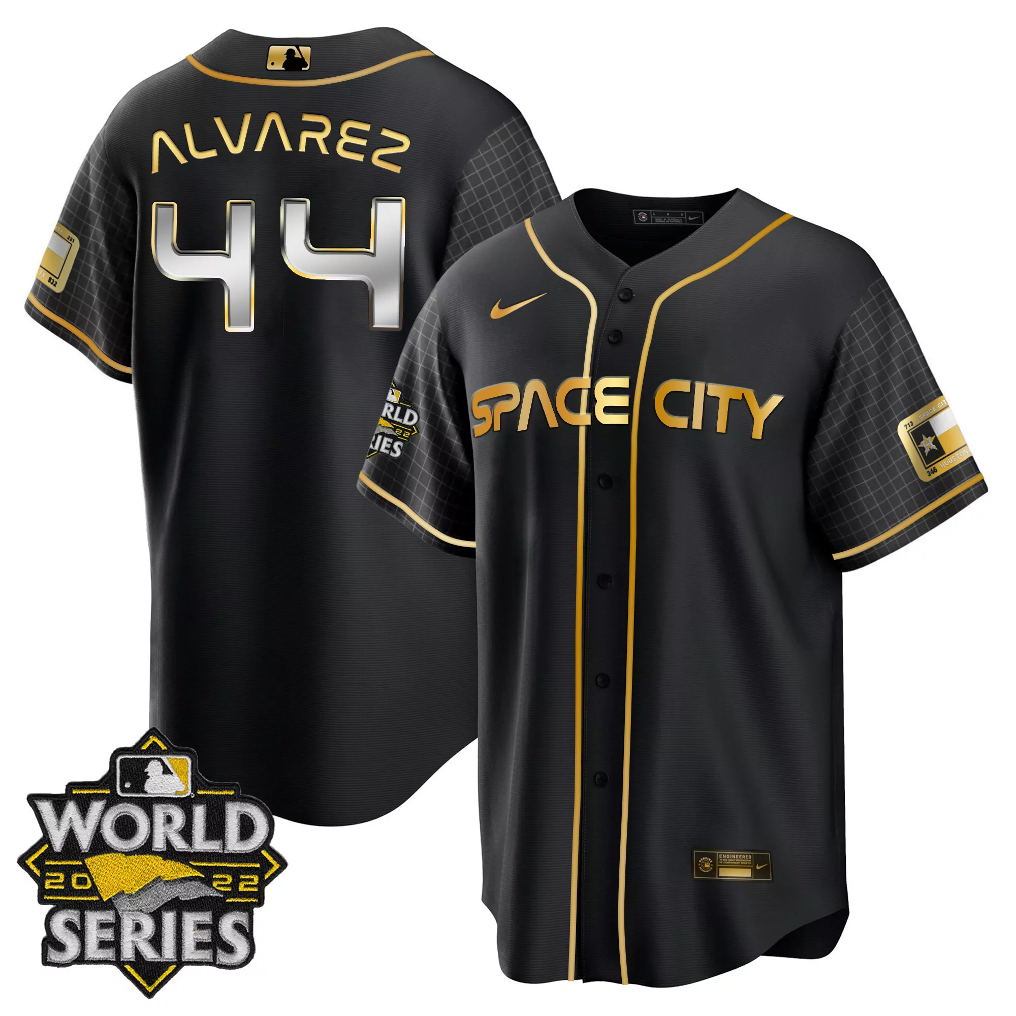 alvarez 44 houston 2022 male all stitched vapor jersey world series space city edition