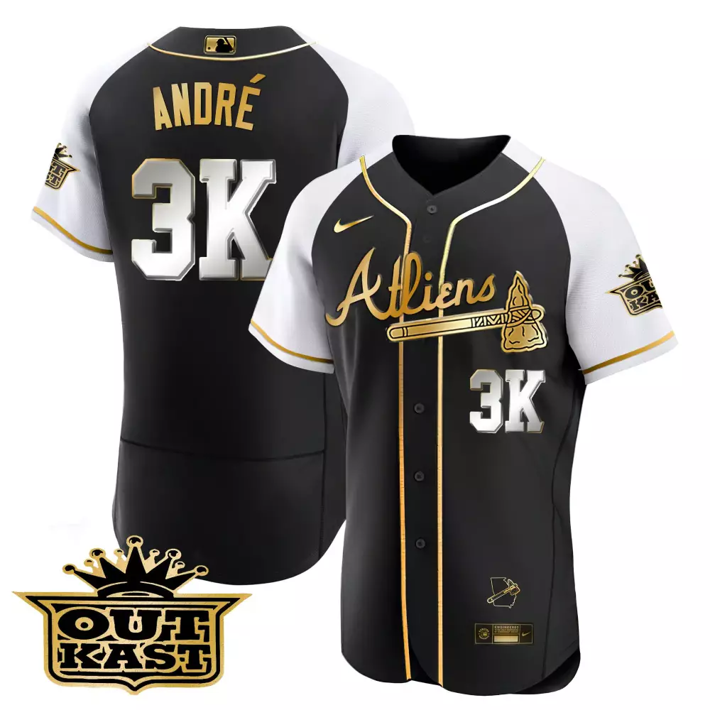 andr 3k atlien jersey 2023 men s stitched vapor black white outkast edition