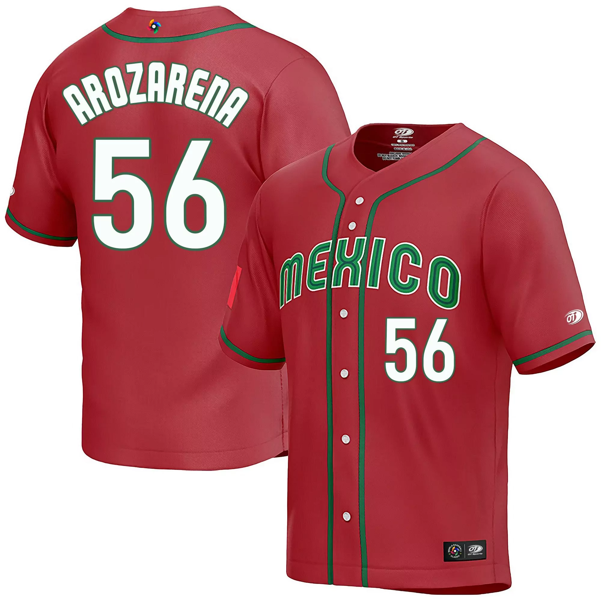 arozarena 56 mexico 2023 men s all stitched vapor jersey black green edition