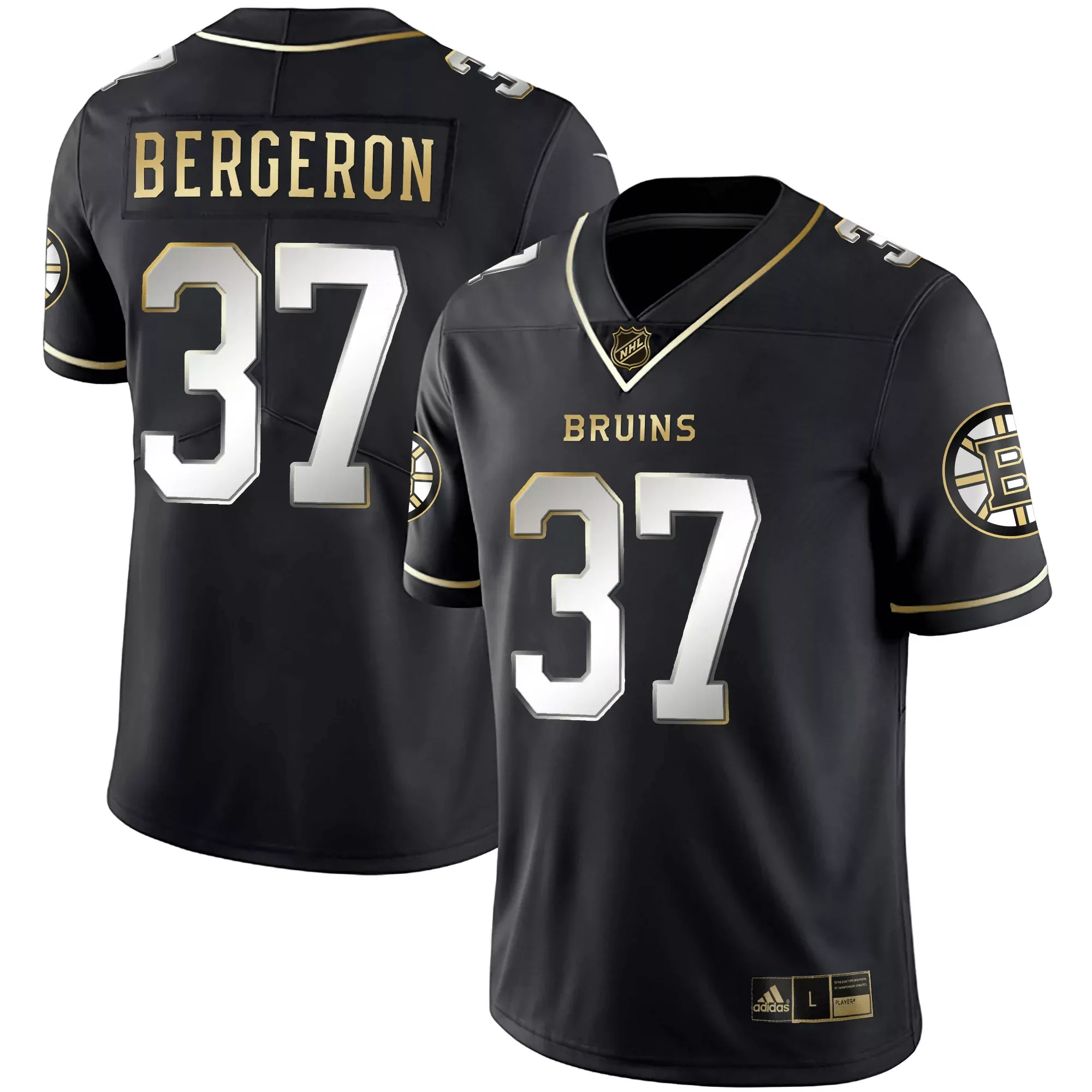 bergeron 37 bruins 2023 men s all stitched vapor jersey black edition