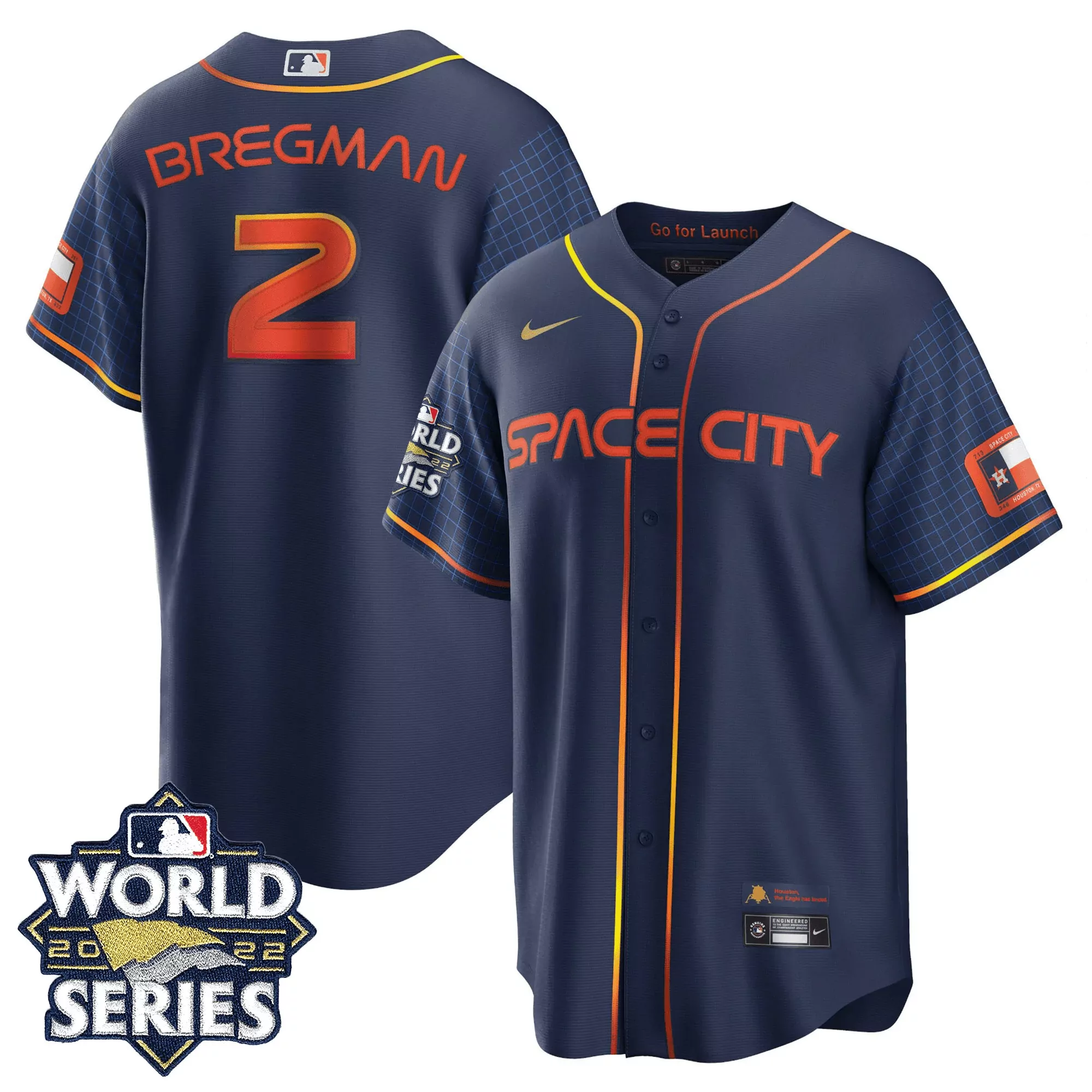 bergman 2 houston 2022 female all stitched vapor jersey world champions space city