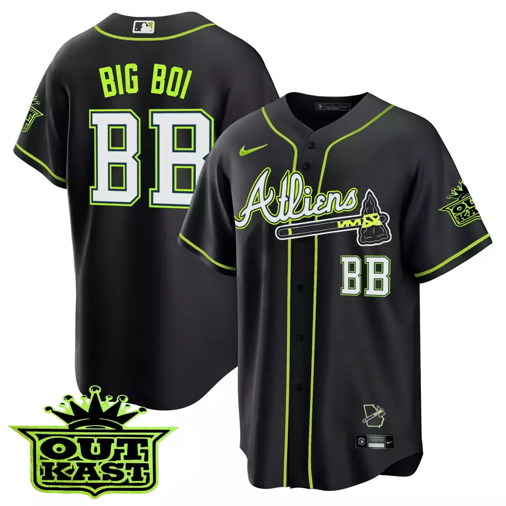 Big Boi Atlanta 2023 Outkast Edition Stitched Vapor Jersey | Black | Limited Edition Fan Gear | For Men, Women & Youth