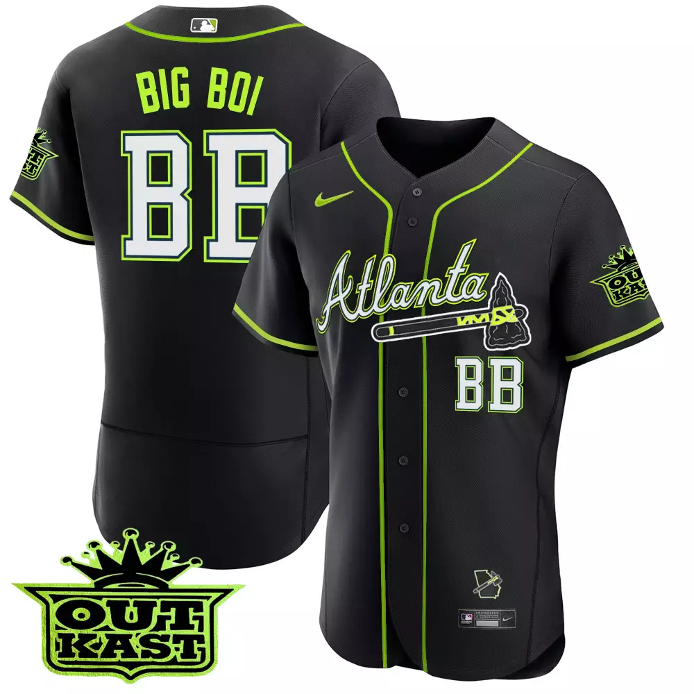 Big Boi Atlanta 2023 Outkast Edition Stitched Vapor Jersey | Black | Limited Edition Fan Gear | For Men, Women & Youth