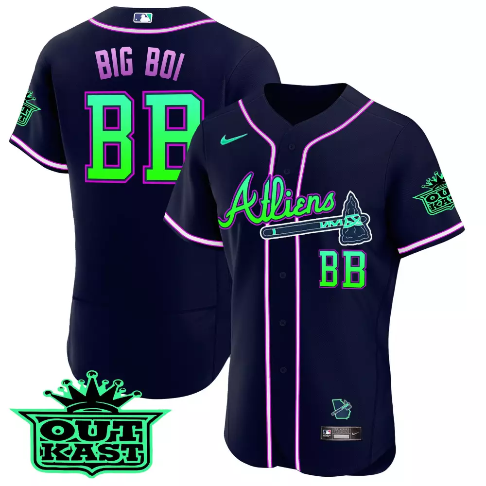 Big Boi Atlanta 2023 Outkast Edition Stitched Vapor Jersey | Black | Limited Edition Fan Gear | For Men, Women & Youth