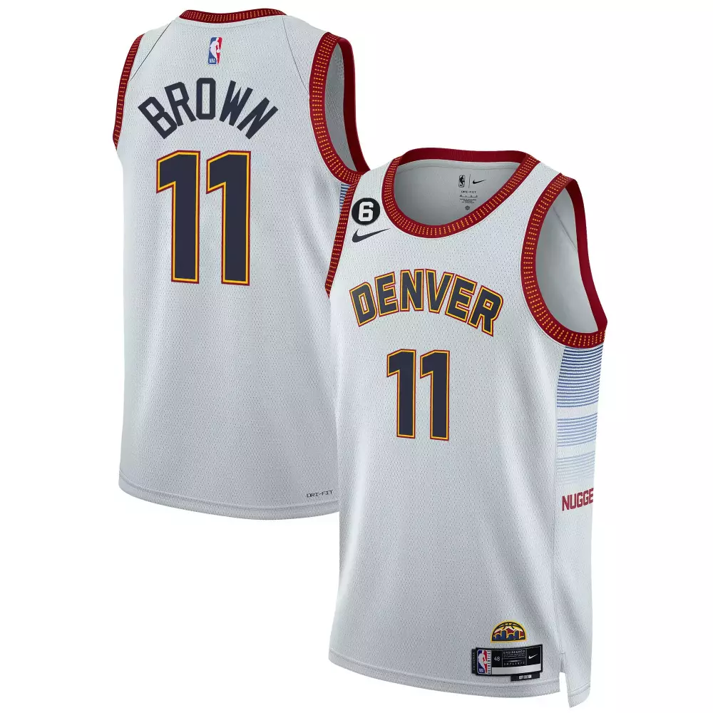 Braun 0 Denver 2023 Black Stitched Vapor Jersey | Limited Edition Fan Gear | For Men, Women & Youth