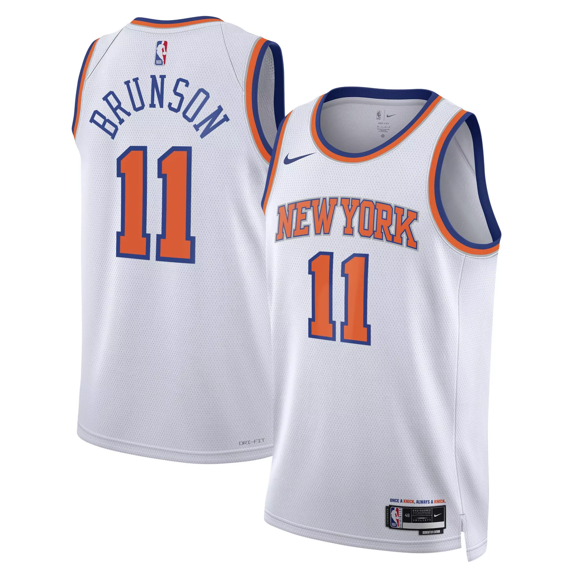 brunson 11 men s new york knicks vapor jersey black all stitched embroidered patch 2023