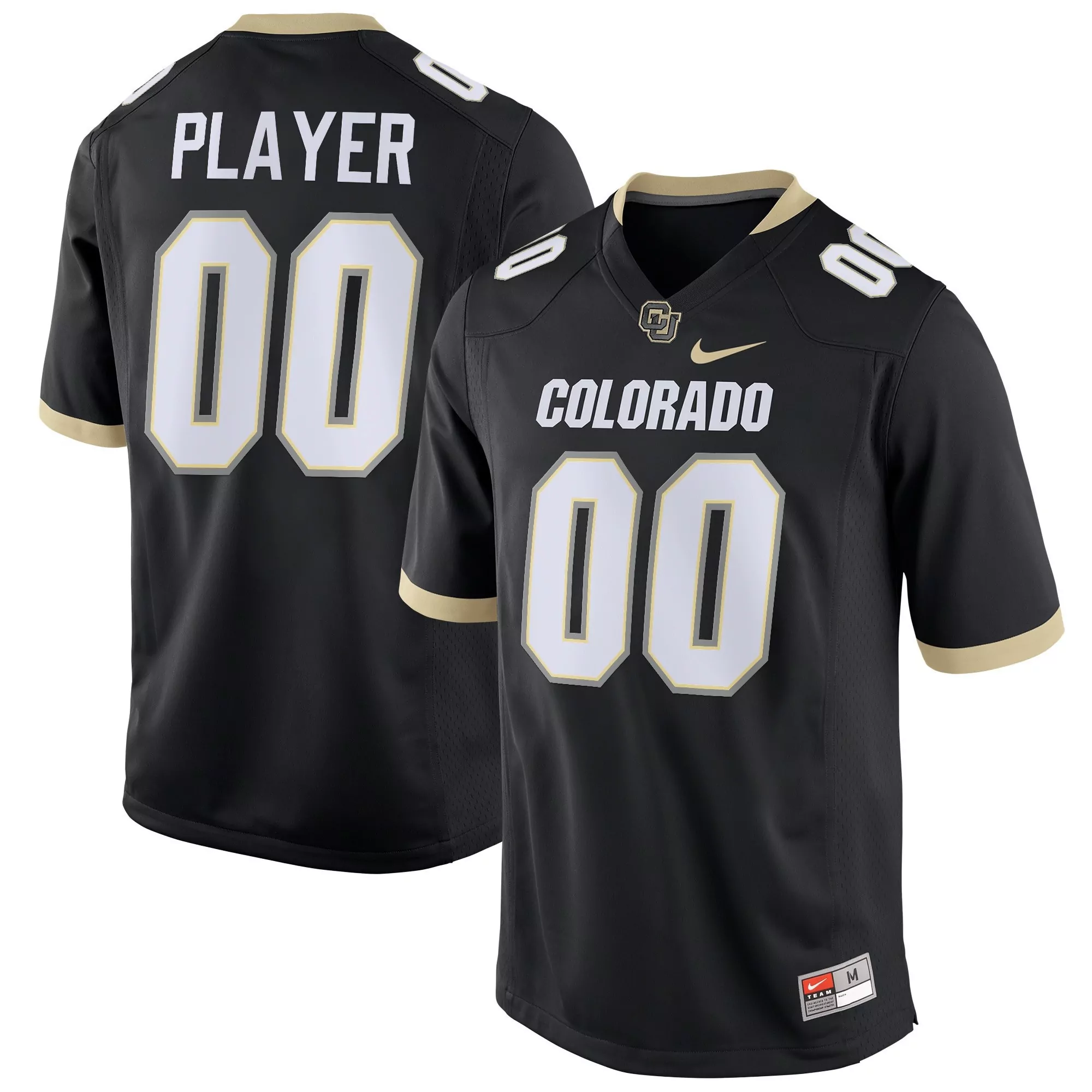 colorado black all stitched vapor jersey player 00 men s 2023 edition