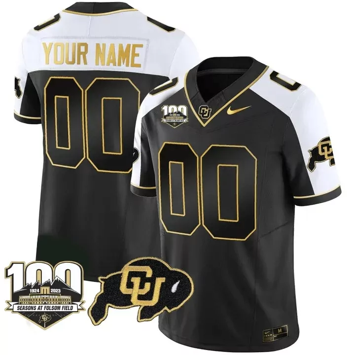 colorado black custom jersey 2023 all stitched vapor jersey
