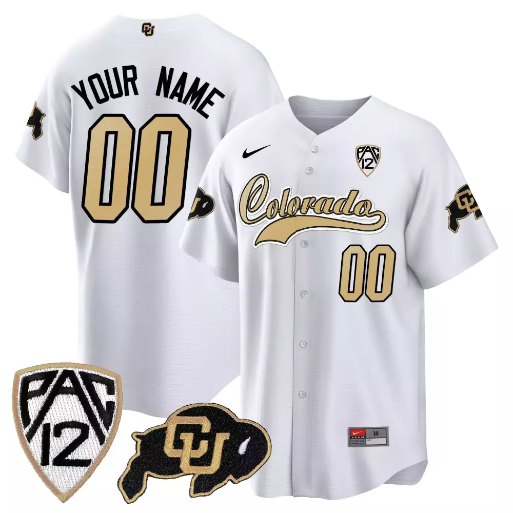 Colorado Buffaloes 00 Custom Stitched Vapor Jersey | White | 2023 Nike Edition | For Men, Women & Youth