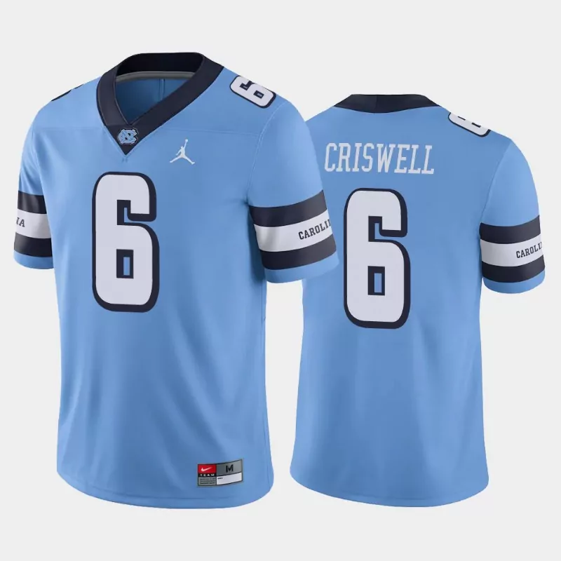 criswell 6 north carolina 2023 men s all stitched vapor jersey