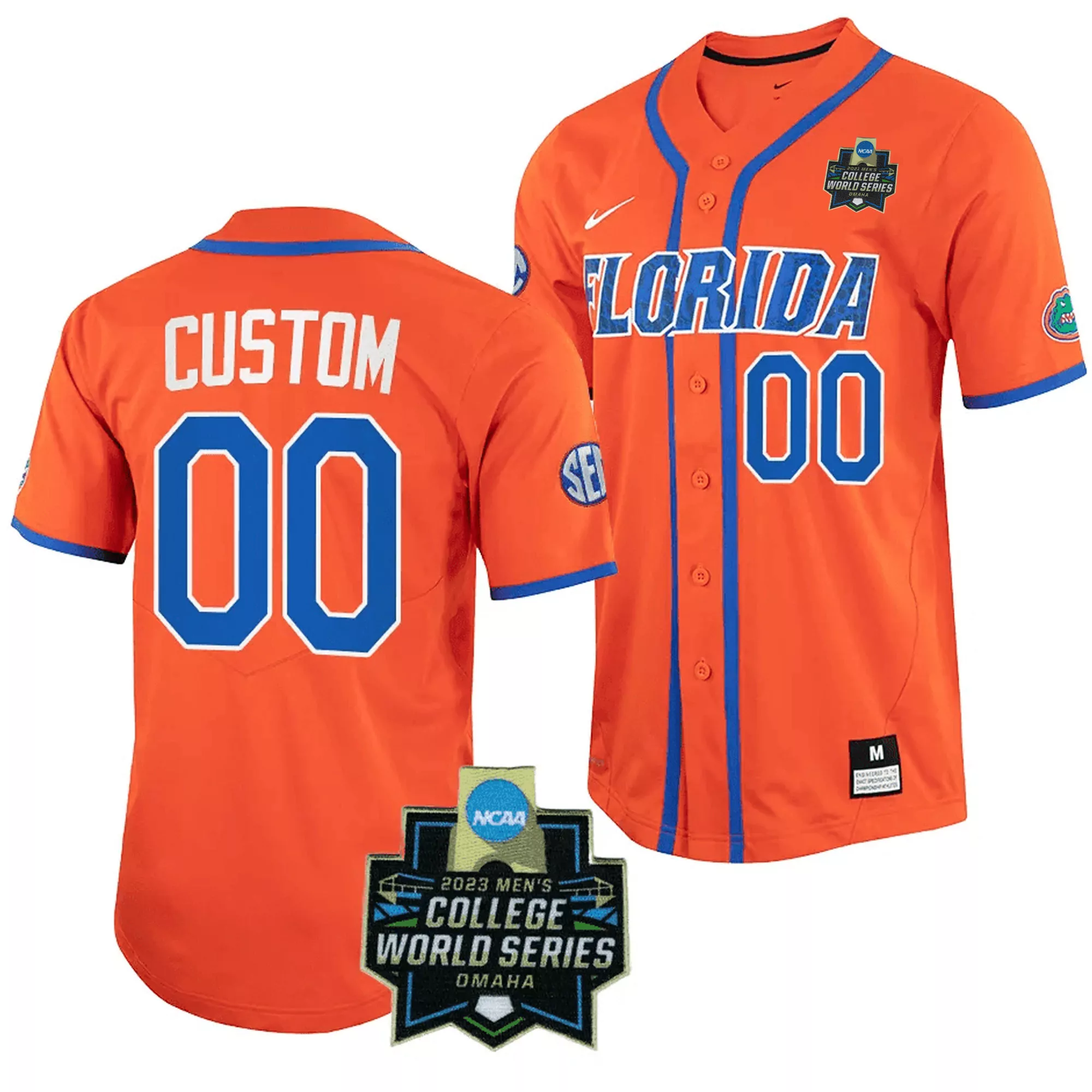 Castell 14 Men'S Stitched Vapor Jersey Orange Florida Gators 2025 Name Patch