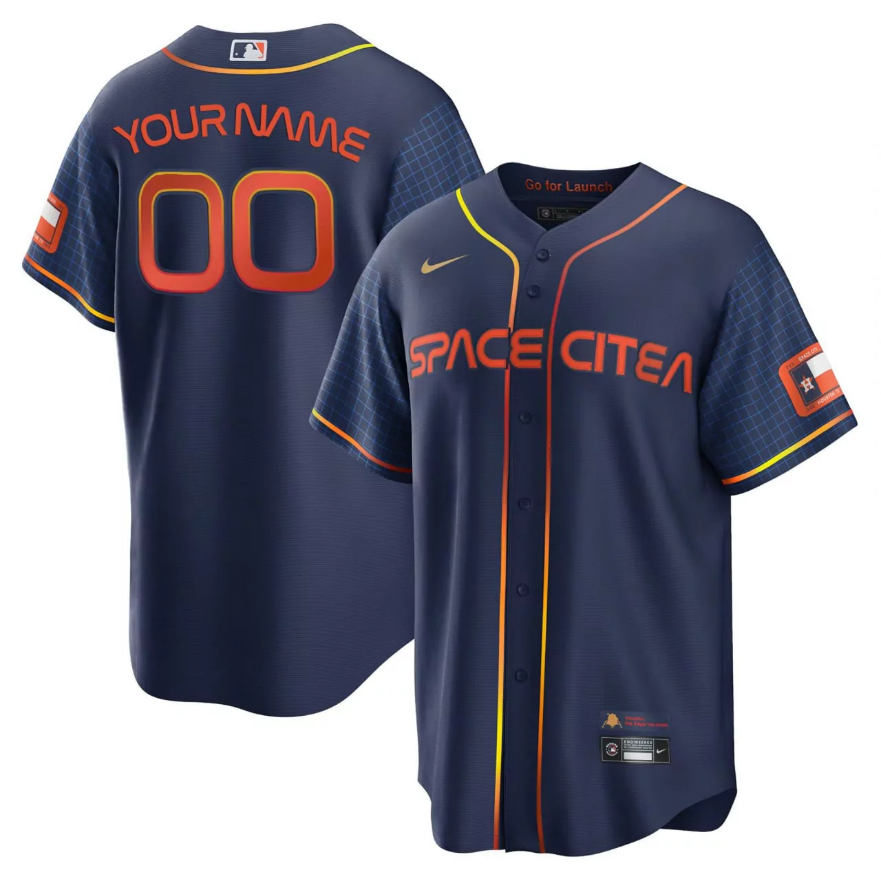 bergman 2 houston 2023 women s all stitched vapor jersey orange with patches