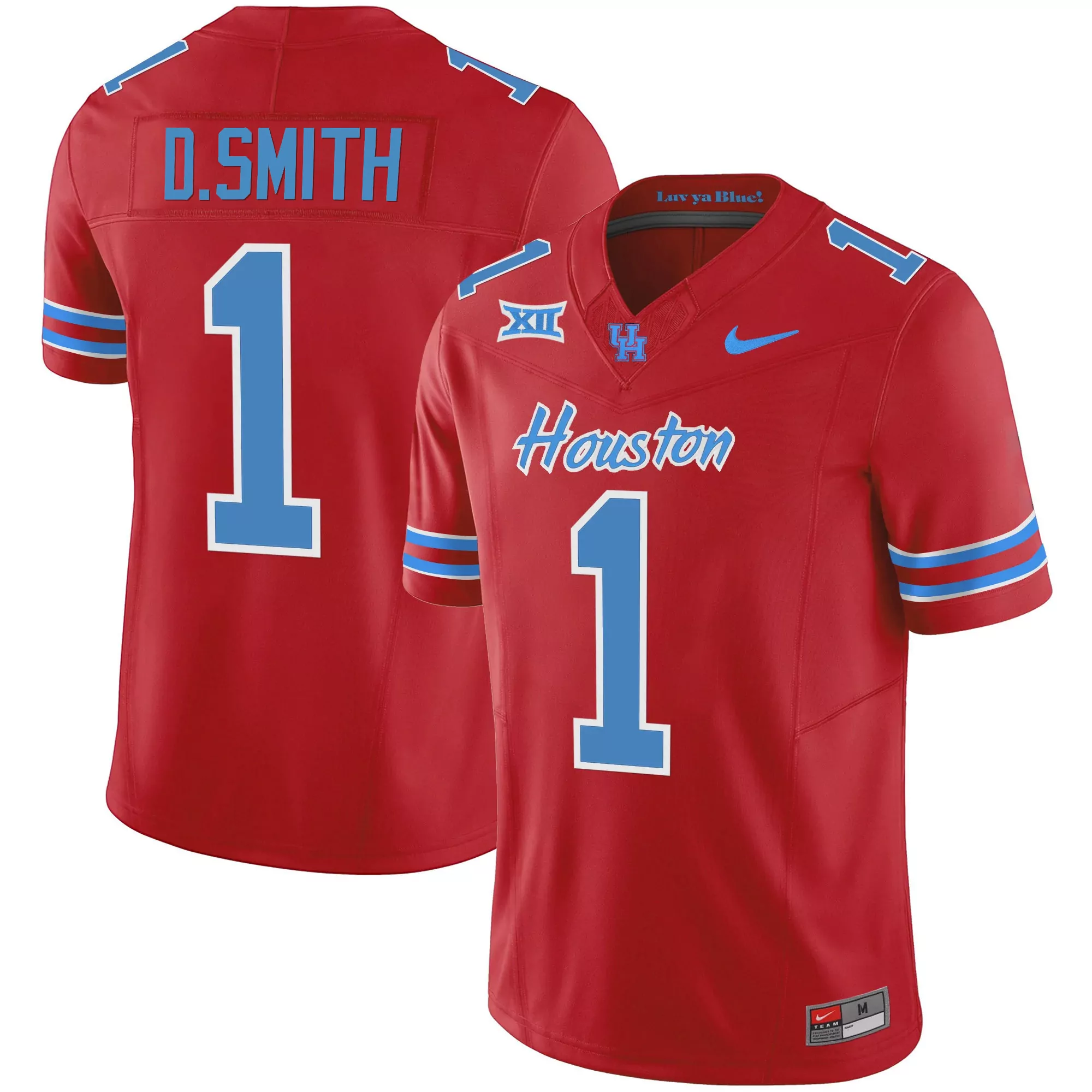 d smith 1 houston 2023 men s all stitched vapor jersey light blue