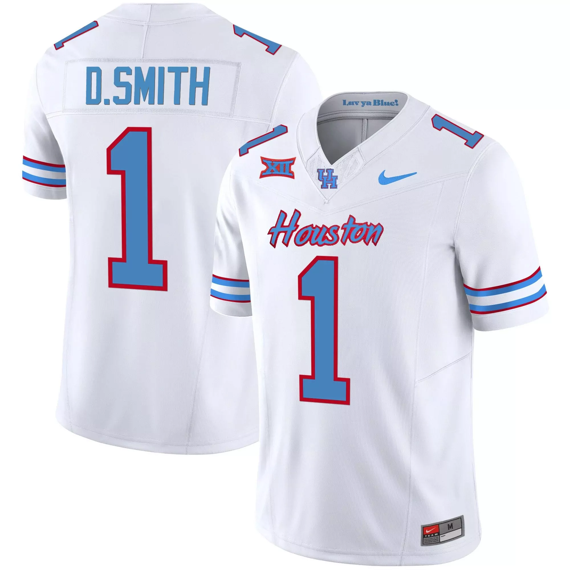 d smith 1 houston 2023 men s all stitched vapor jersey white blue
