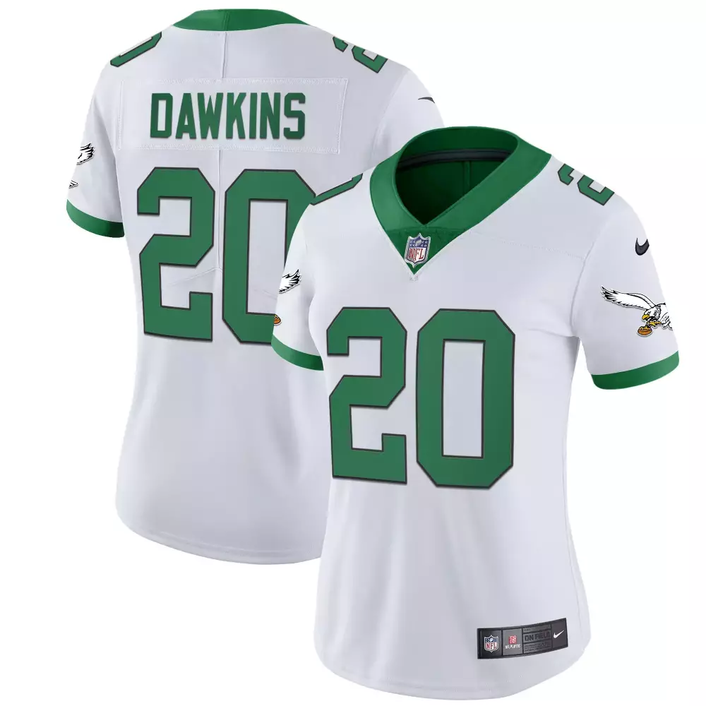 Dawkins 20 Philadelphia Eagles 2023 Women's Stitched Super Bowl LVII Split Jersey | All Stitched | For Men, Women & Youth