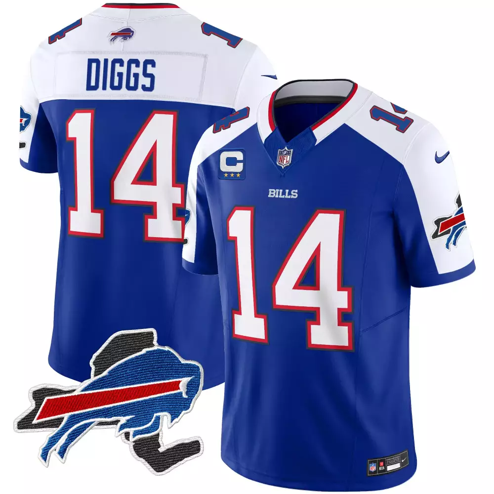 Stefon Diggs 2023 Buffalo Bills Vapor Jersey | Blue with Patch | Replica Fan Gear | For Men, Women & Youth