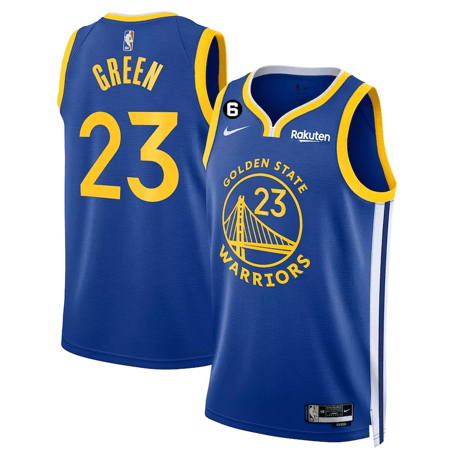 draymond green 23 golden state warriors 2023 men s all stitched vapor jersey black yellow
