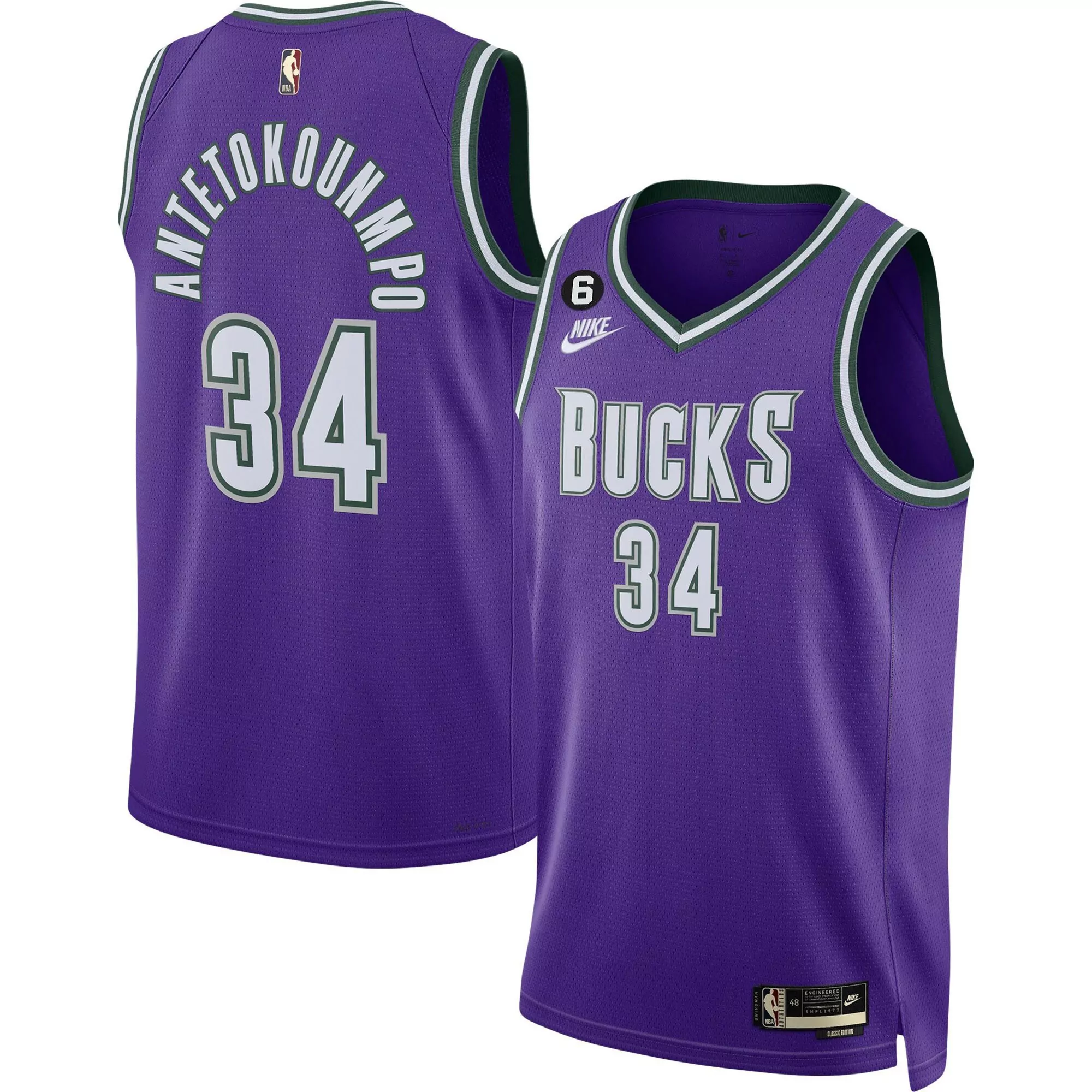giannis antetokounmpo 34 milwaukee bucks 2023 men s all stitched vapor jersey green fear the deer