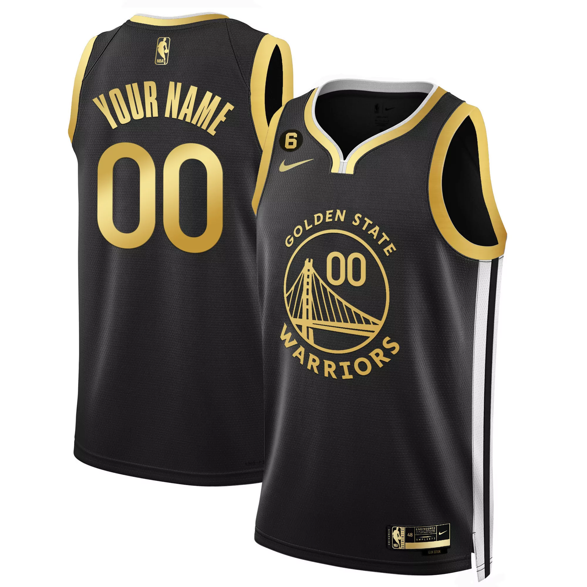 golden state warriors 00 vapor jersey 2023 men s blue all stitched