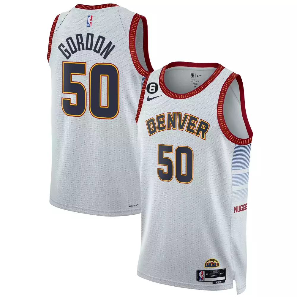 Gordon 50 Denver 2023 Stitched Vapor Jersey | White Fan Gear for Men, Women & Youth