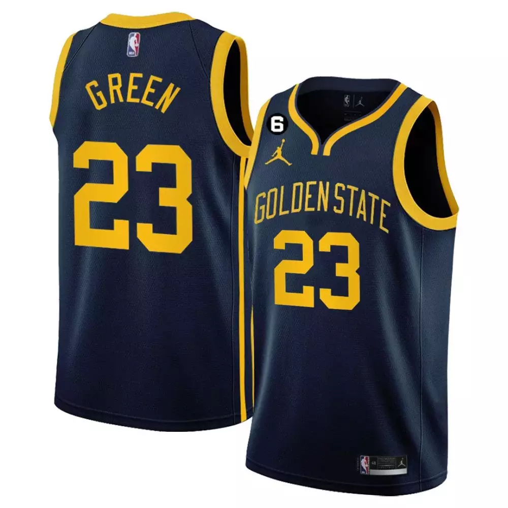 green 23 golden state 2023 men s all stitched vapor jersey navy gold quality edition