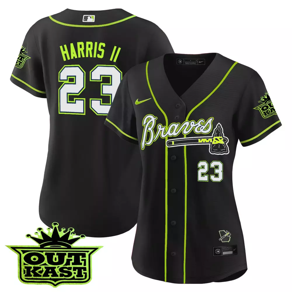 harris ii 23 atlanta braves 2023 women s all stitched vapor jersey with n l patch